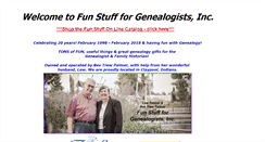 Desktop Screenshot of funstuffforgenealogists.com